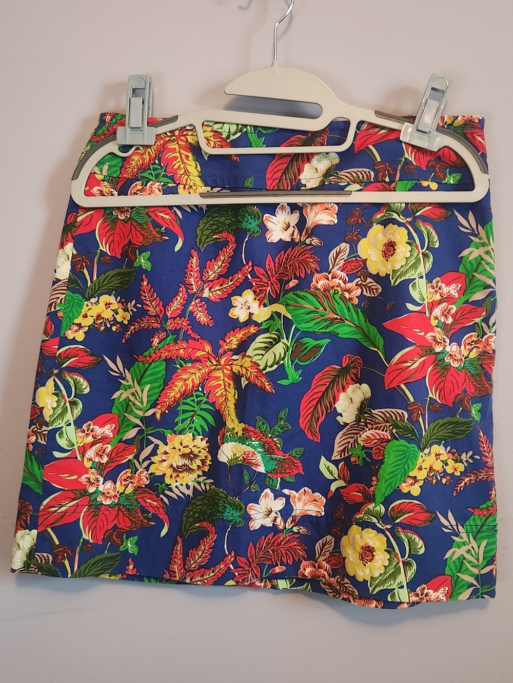 Talbots Blue Floral-Lined Skirt - Picture 2 of 3